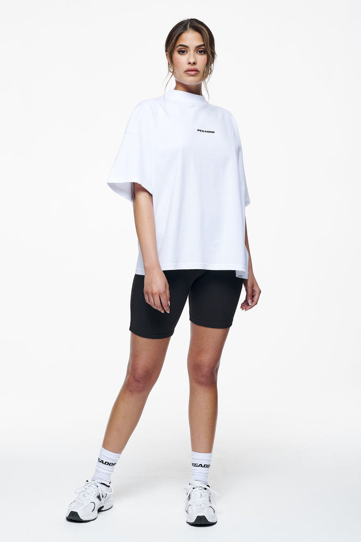 Pegador Culla Logo Heavy Oversized Tee White Saisonale Angebote