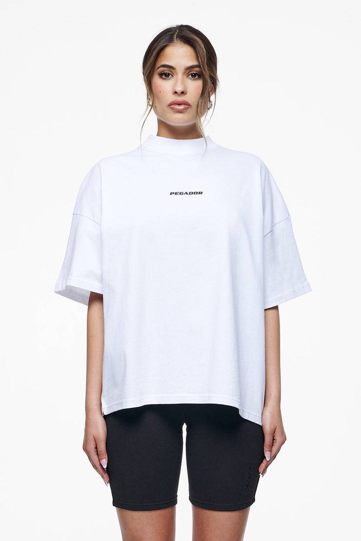 Pegador Culla Logo Heavy Oversized Tee White Saisonale Angebote
