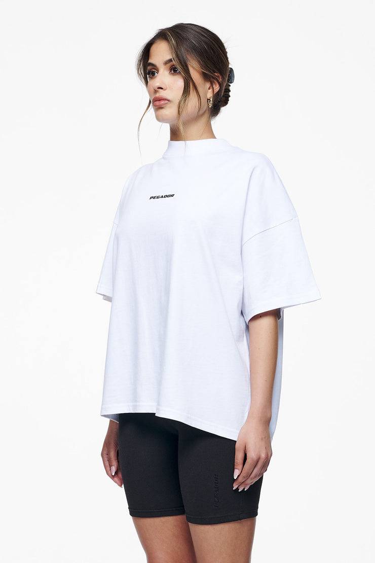 Pegador Culla Logo Heavy Oversized Tee White Saisonale Angebote