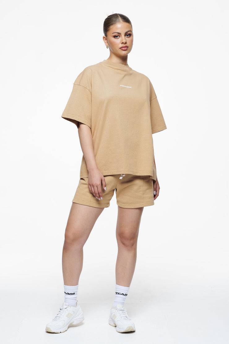 Pegador Culla Logo Heavy Oversized Tee Vintage Washed Espresso Räumungsverkauf