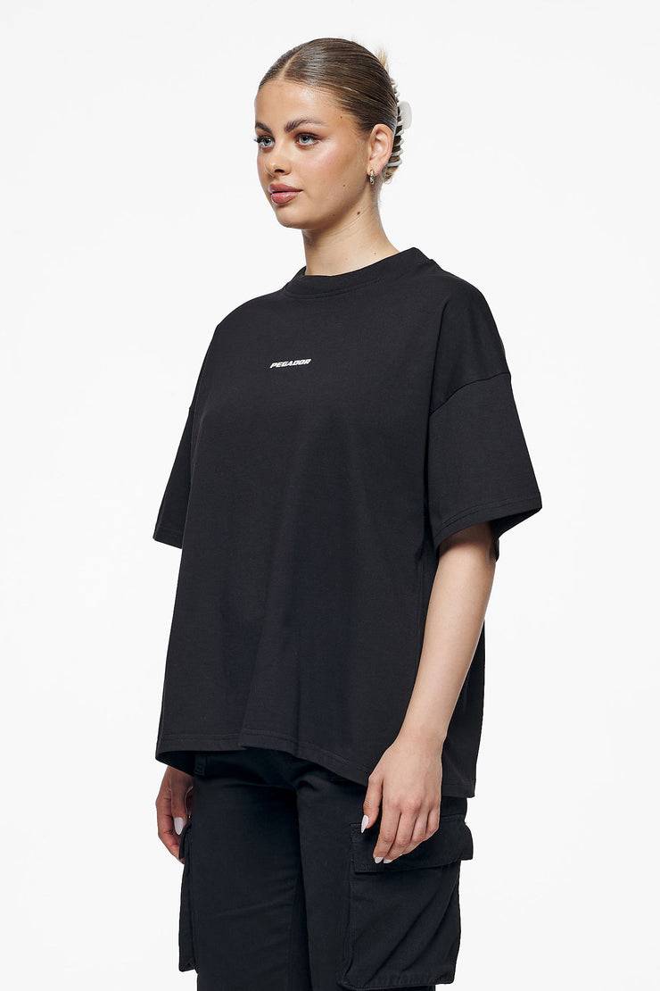 Pegador Culla Logo Heavy Oversized Tee Black Kauf eins, bekomm eins gratis