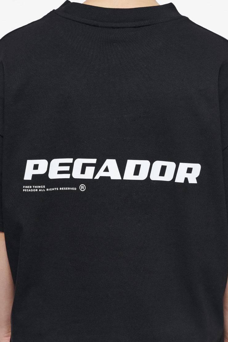Pegador Culla Logo Heavy Oversized Tee Black Kauf eins, bekomm eins gratis