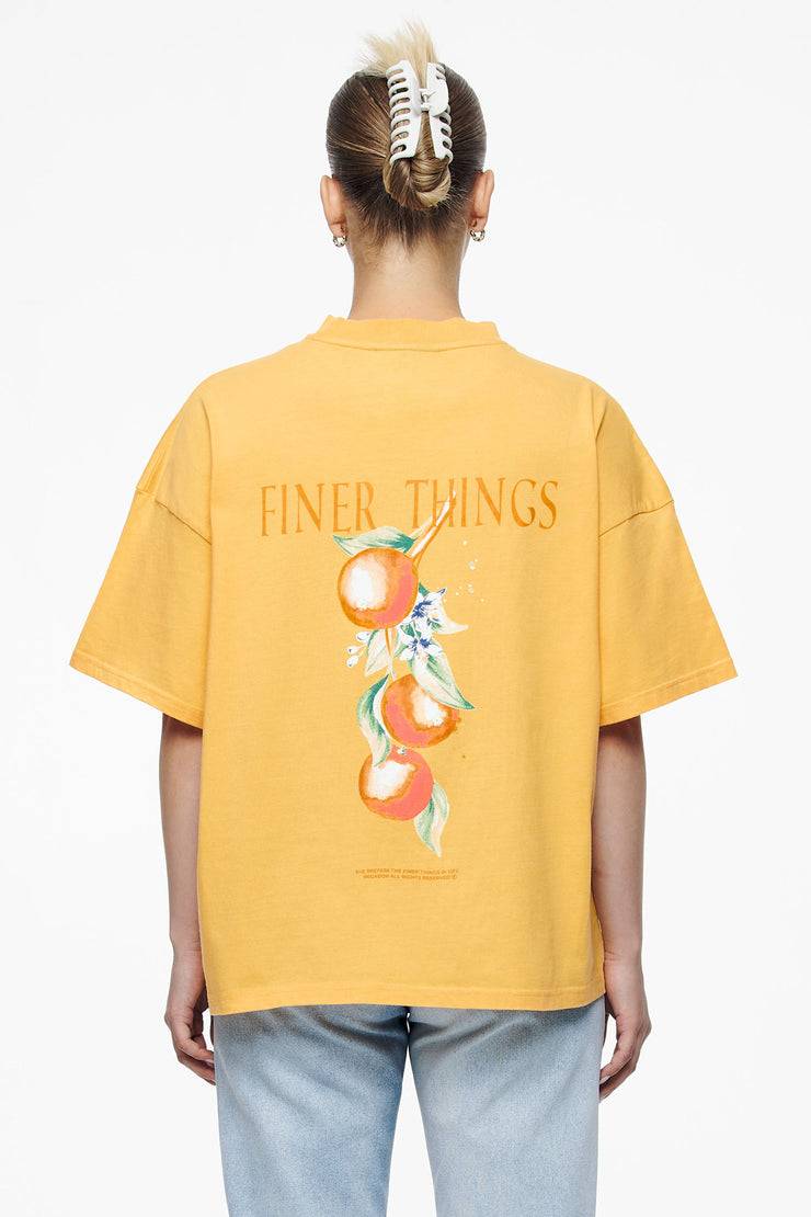 Pegador Brenda Heavy Oversized Tee Vintage Washed Golden Sun VIP-Rabatte