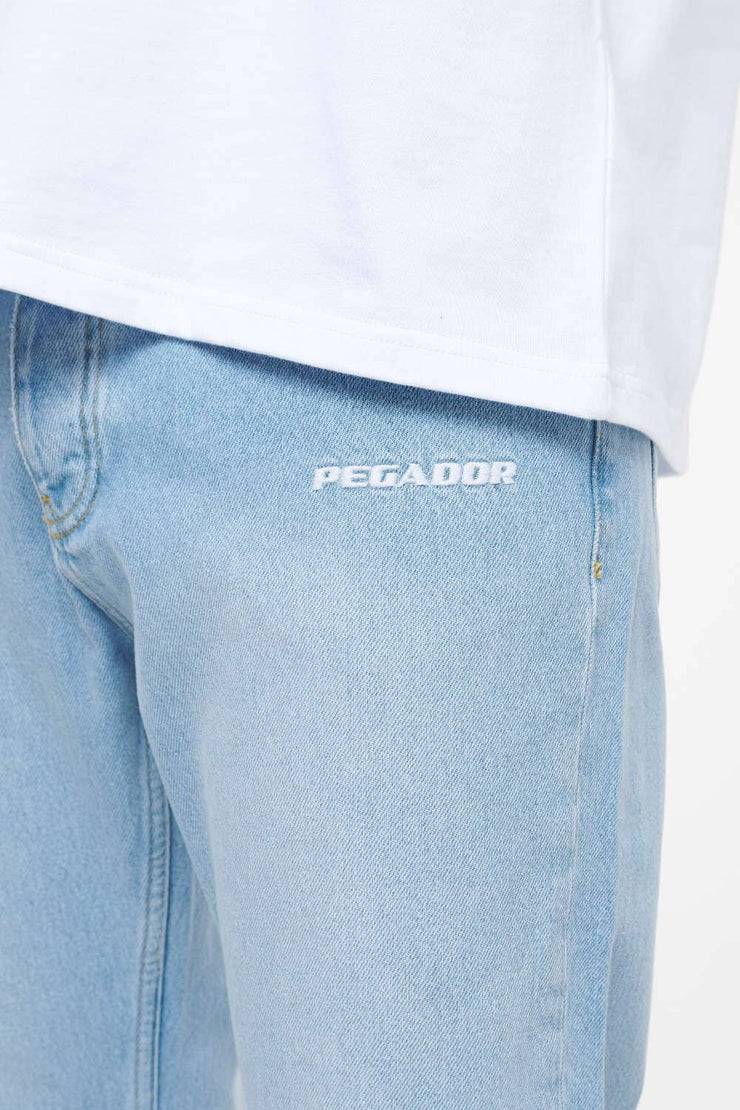 Pegador Abott Wide Jeans Washed Blue Clearance-Verkauf