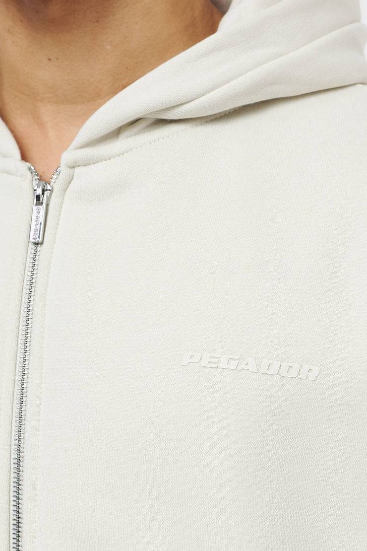Pegador Logo Oversized Sweat Jacket Vintage Washed Angels Cream Gum zollfrei