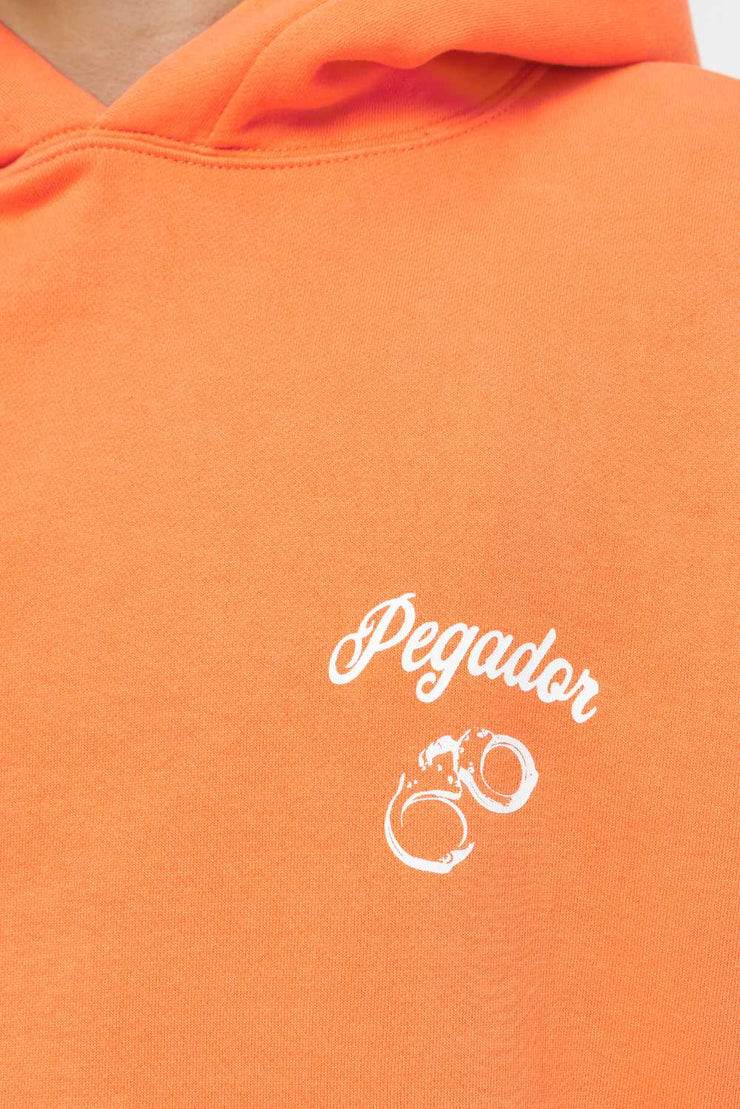 Pegador Skena Oversized Hoodie Vintage Washed Sunrise Orange Verkauf
