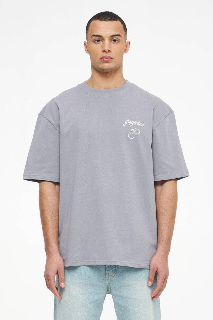 Pegador Skena Oversized Tee Vintage Washed Dusk Grey Angebote