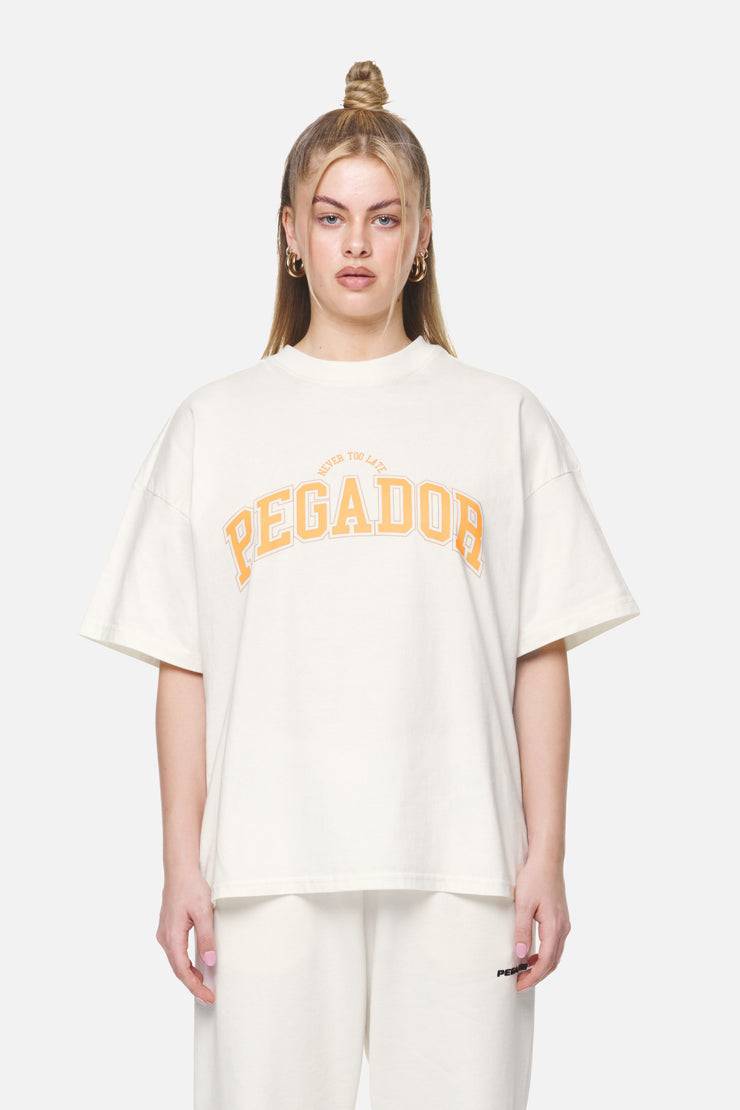 Pegador Wayruna Heavy Oversized Tee Washed Coconut Milk Schlussverkauf