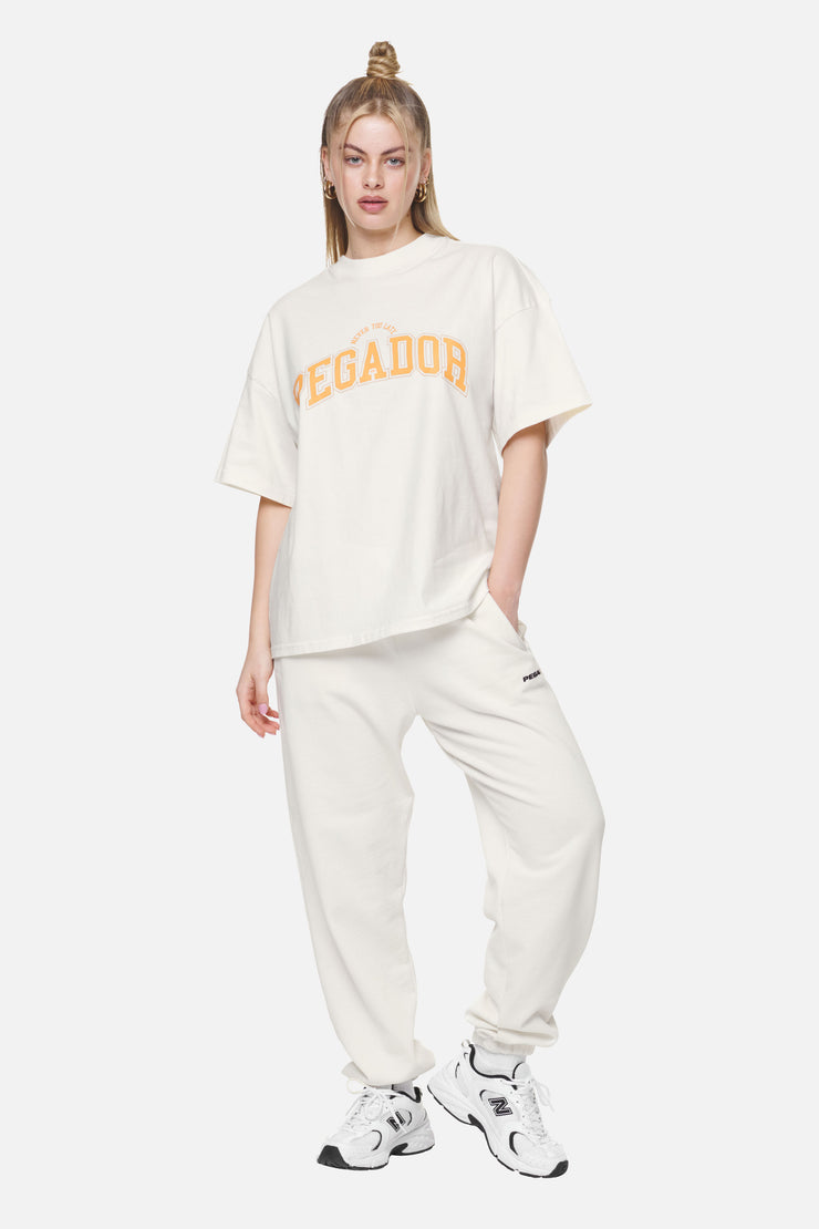 Pegador Wayruna Heavy Oversized Tee Washed Coconut Milk Schlussverkauf