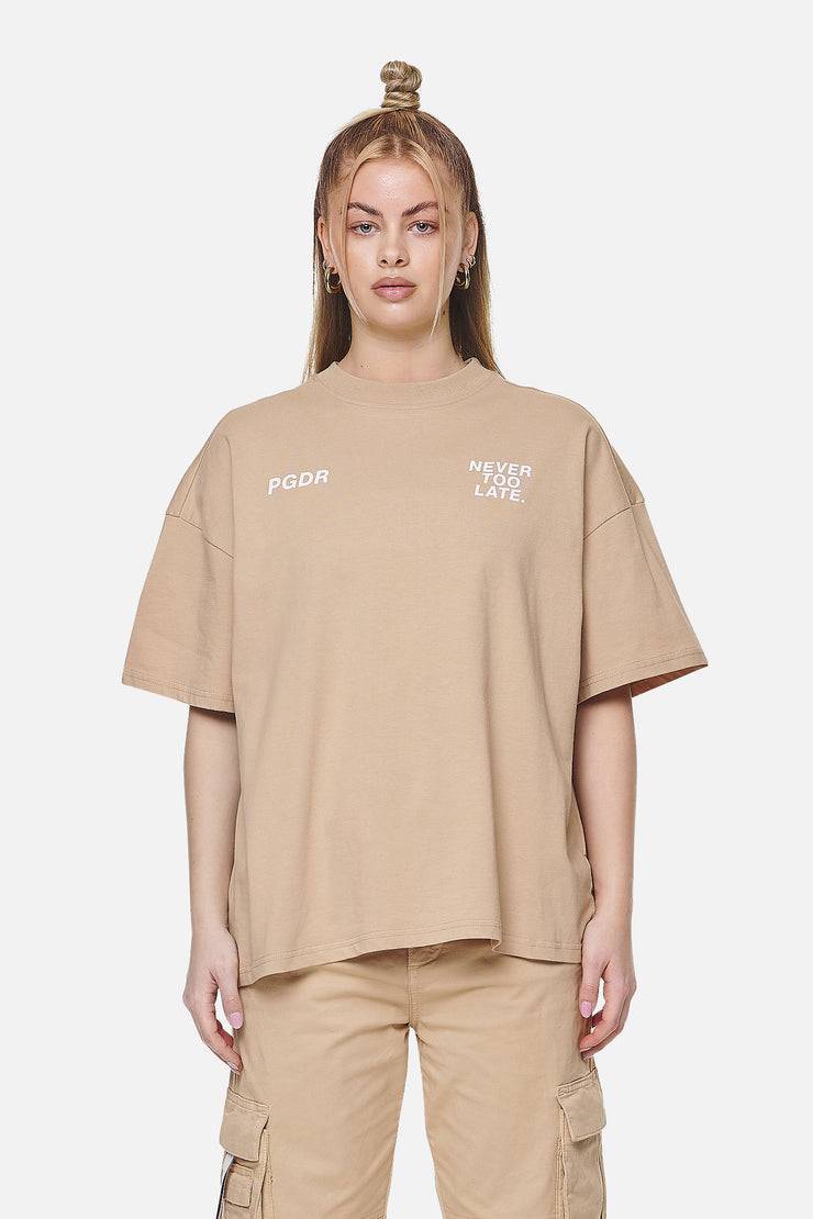 Pegador Airville Heavy Oversized Tee Washed Safari Sand Blitzverkäufe
