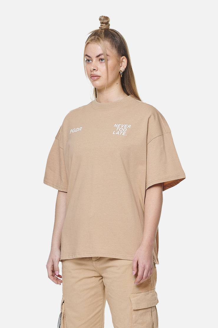 Pegador Airville Heavy Oversized Tee Washed Safari Sand Blitzverkäufe