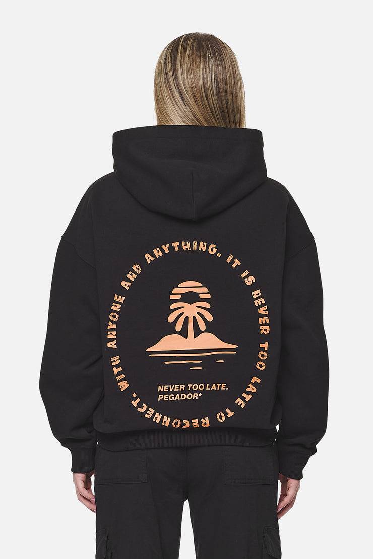 Pegador Palmyra Oversized Hoodie Black Rabatt