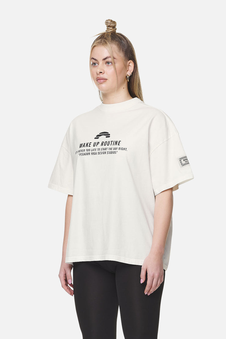 Pegador Idalia Heavy Oversized Tee Washed Coconut Milk Günstig kaufen
