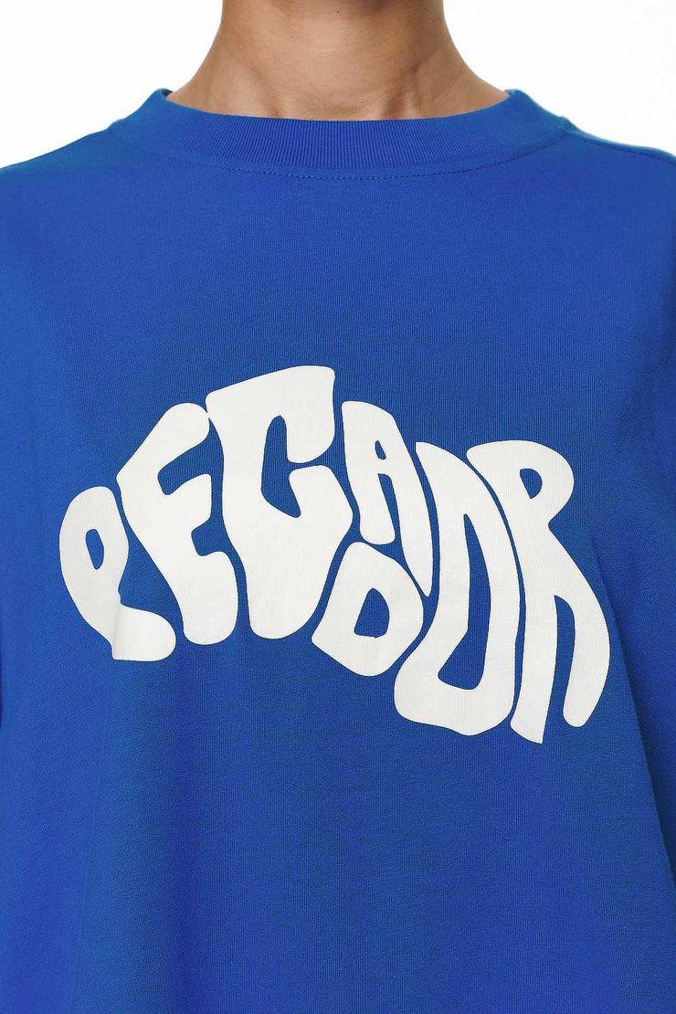 Pegador Paluma Heavy Oversized Tee Washed True Blue Online Shopping