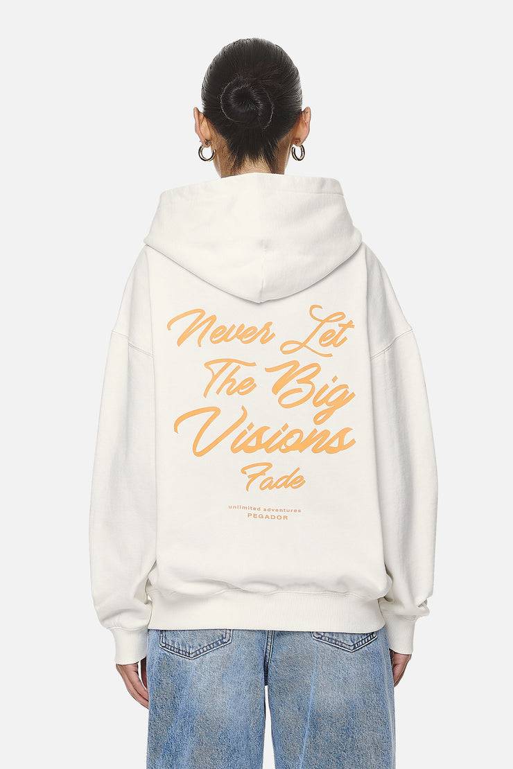 Pegador Berri Oversized Zip Hoodie Washed Coconut Milk Preisnachlass