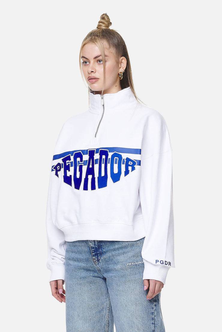 Pegador Sarina Oversized Halfzip Sweater White Osterangebot