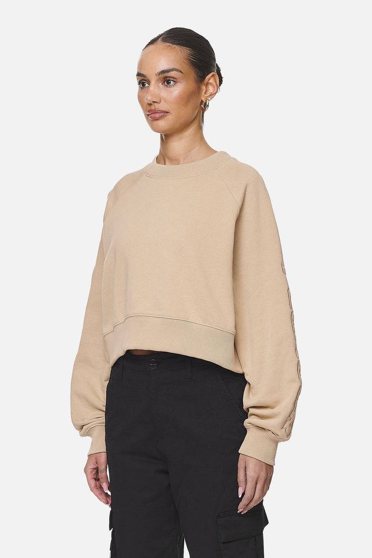 Pegador Kintore Cropped Oversized Raglan Sweater Washed Safari Sand Muttertagsangebot