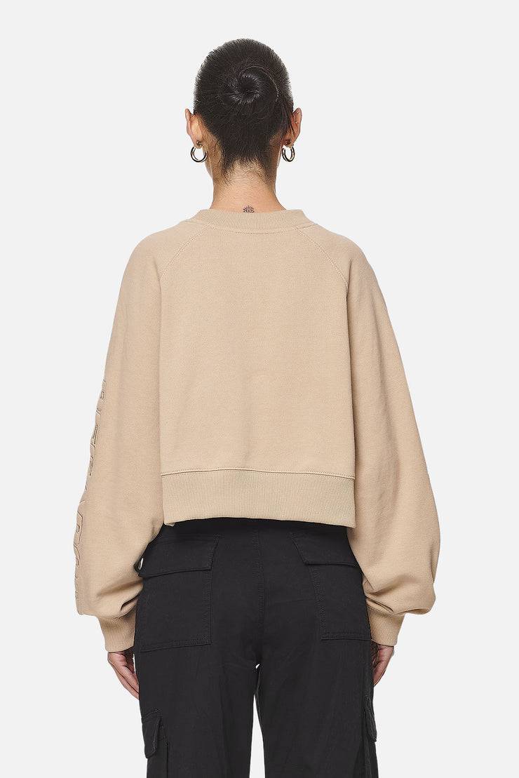 Pegador Kintore Cropped Oversized Raglan Sweater Washed Safari Sand Muttertagsangebot