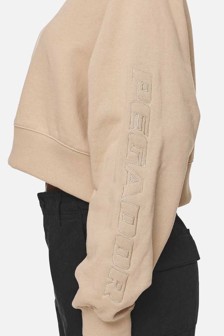 Pegador Kintore Cropped Oversized Raglan Sweater Washed Safari Sand Muttertagsangebot