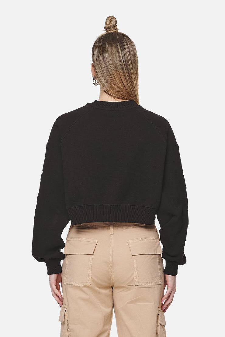 Pegador Kintore Cropped Oversized Raglan Sweater Black Vatertagsangebot