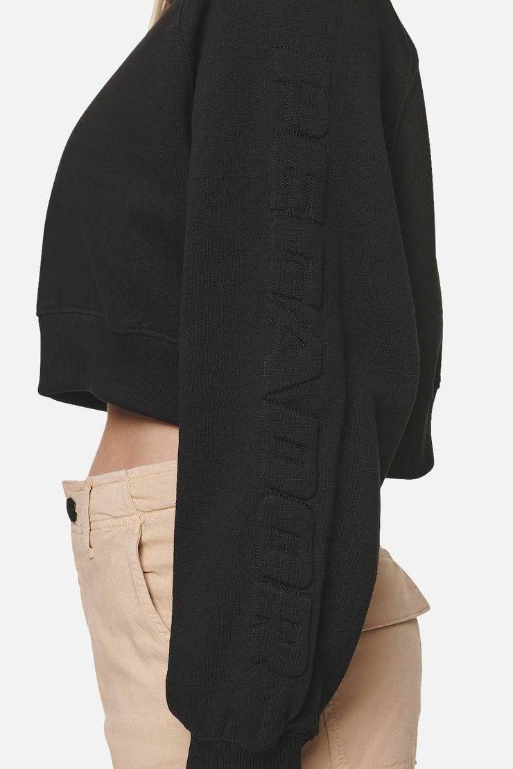 Pegador Kintore Cropped Oversized Raglan Sweater Black Vatertagsangebot