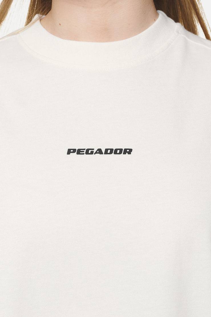 Pegador Arendal Logo Heavy Oversized Tee Washed Coconut Milk Black Valentinstagsangebot