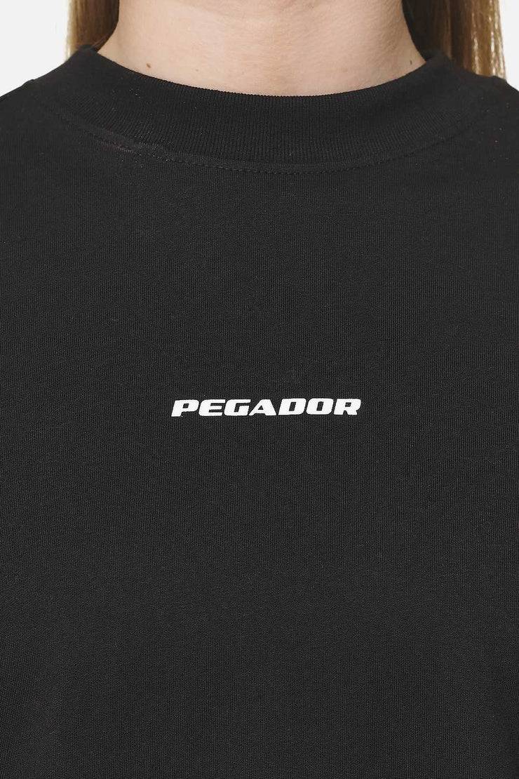 Pegador Arendal Logo Heavy Oversized Tee Black White Top Angebot