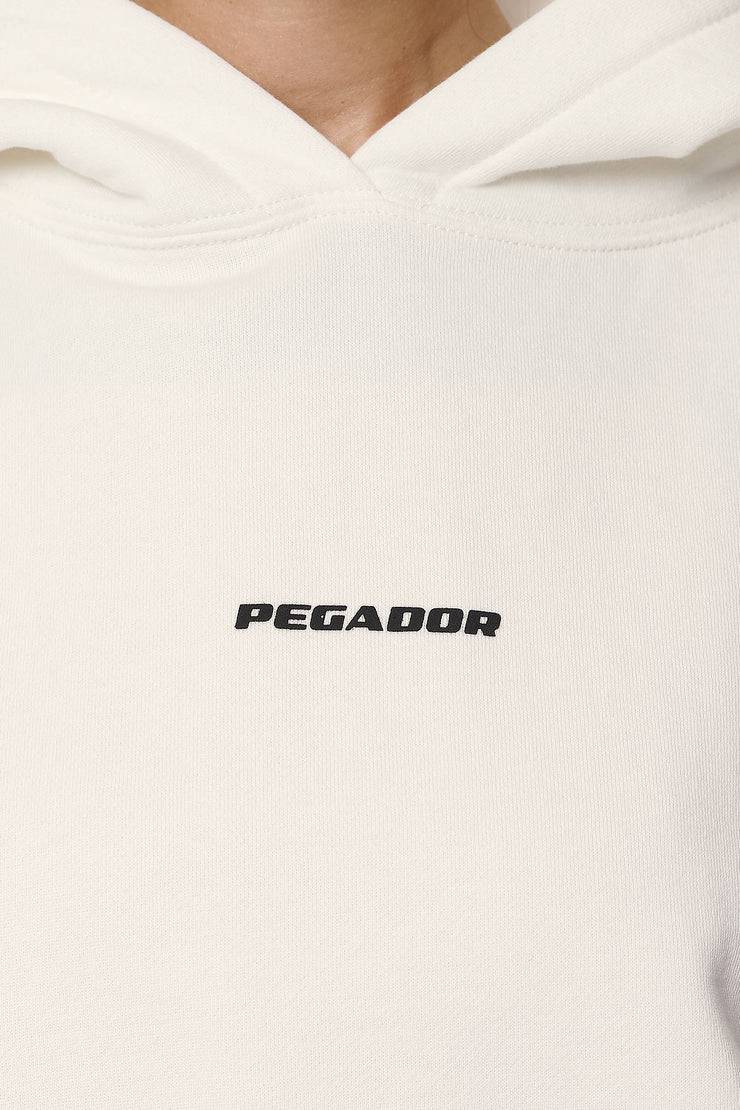 Pegador Clarita Logo Oversized Hoodie Washed Coconut Milk Black Gum Exklusive Angebote