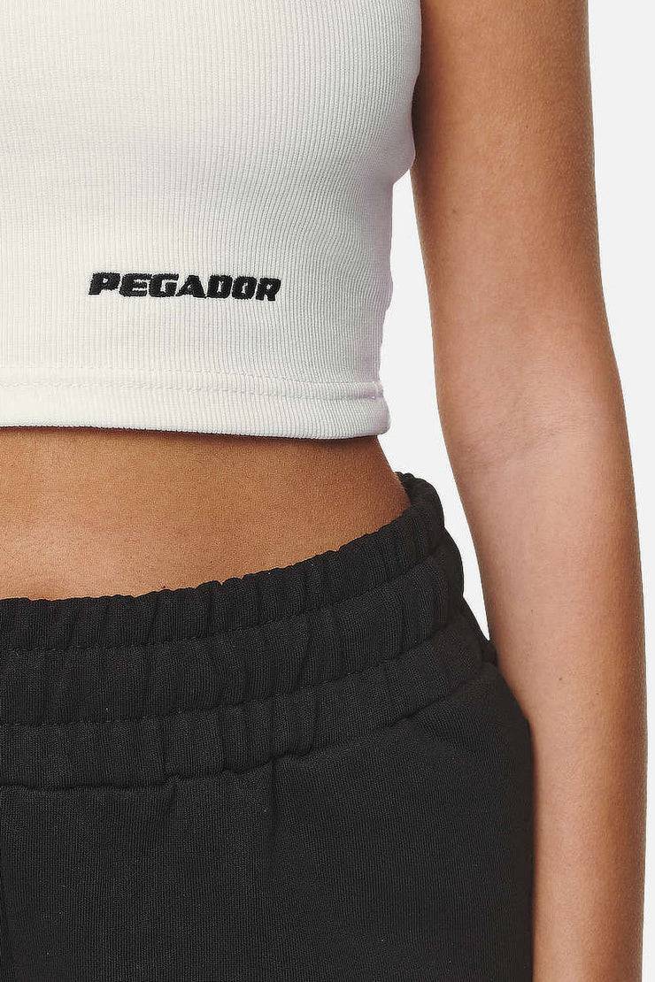 Pegador Ayla Crop Top Washed Coconut Milk Black Große Rabatte