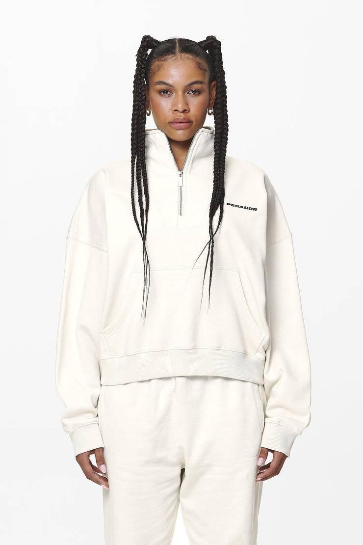 Pegador Vuku Logo Oversized Halfzip Washed Salty Cream Saisonale Angebote