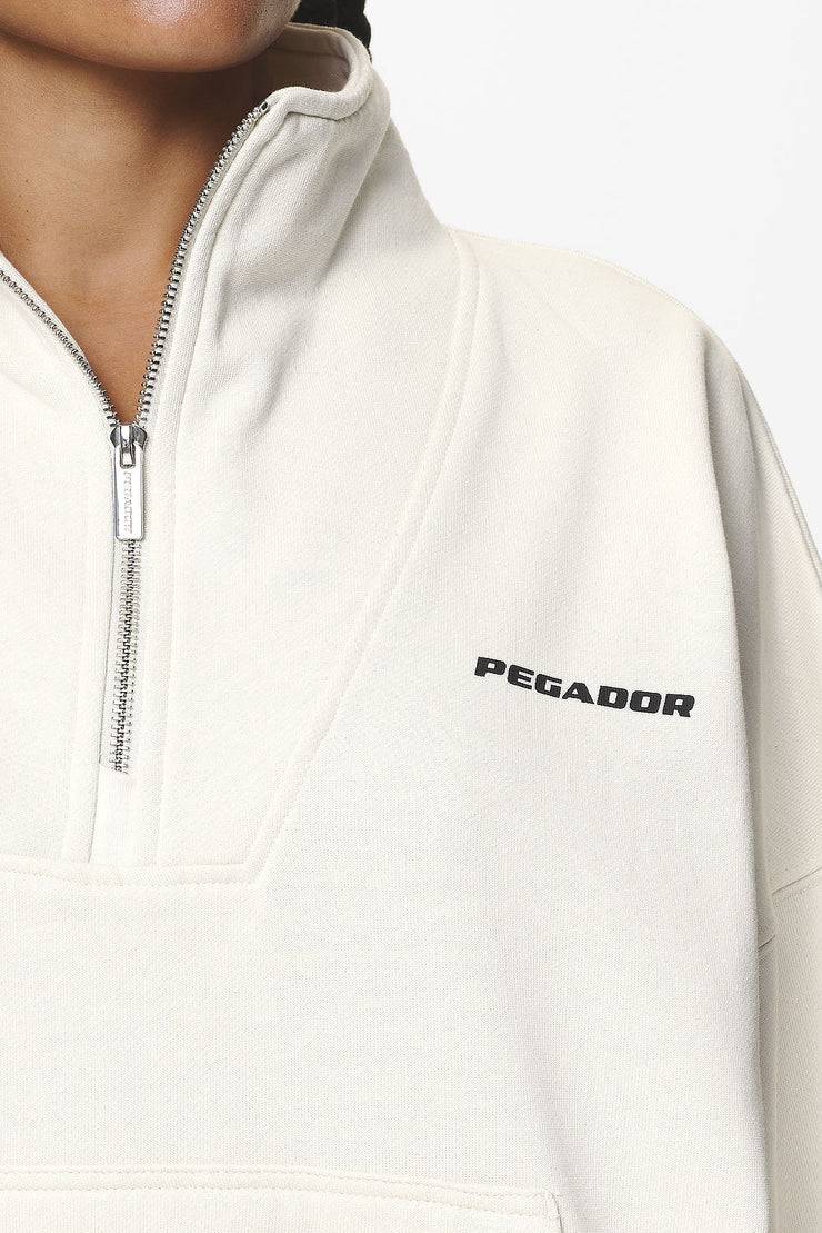 Pegador Vuku Logo Oversized Halfzip Washed Salty Cream Saisonale Angebote