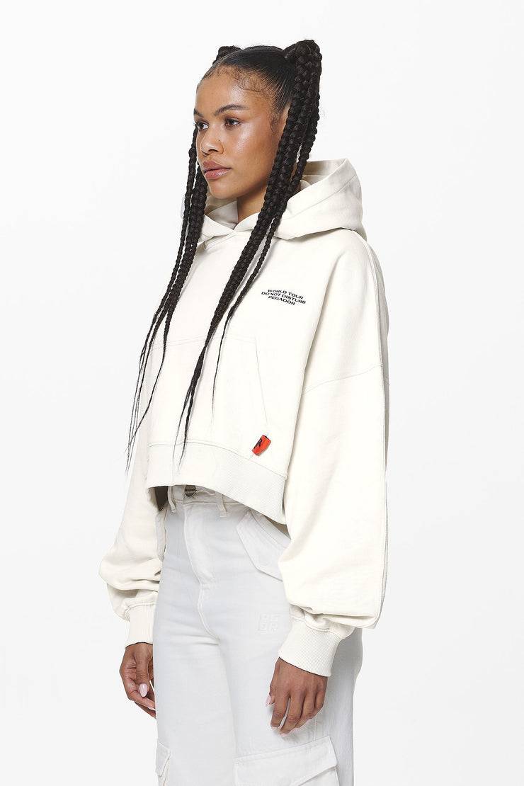 Pegador Vrena Oversized Cropped Hoodie Washed Salty Cream Kauf eins, bekomm eins gratis