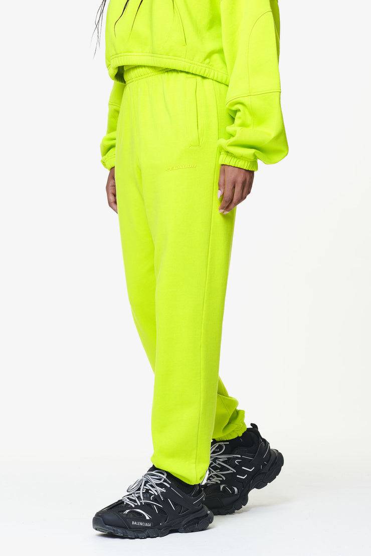 Pegador Villa High Waisted Sweat Pants Washed Lime Yellow Gum Riesige Ersparnisse