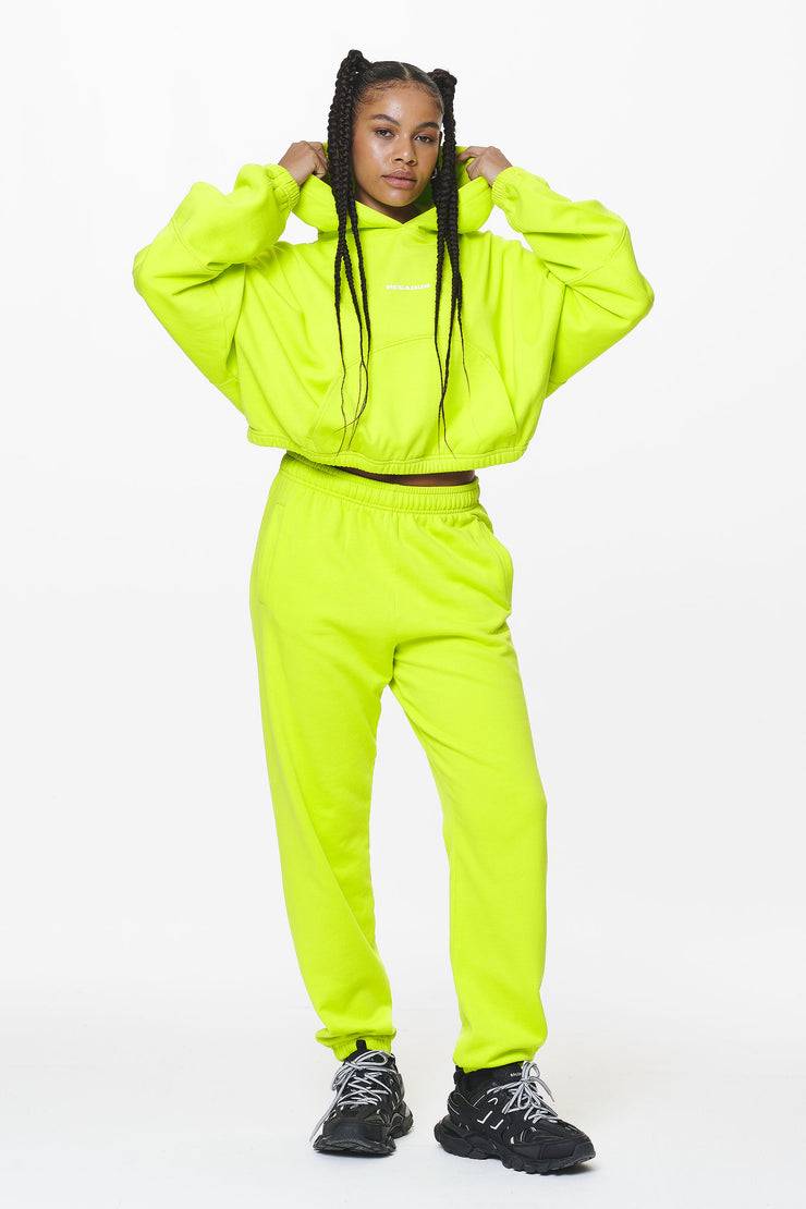 Pegador Villa High Waisted Sweat Pants Washed Lime Yellow Gum Riesige Ersparnisse
