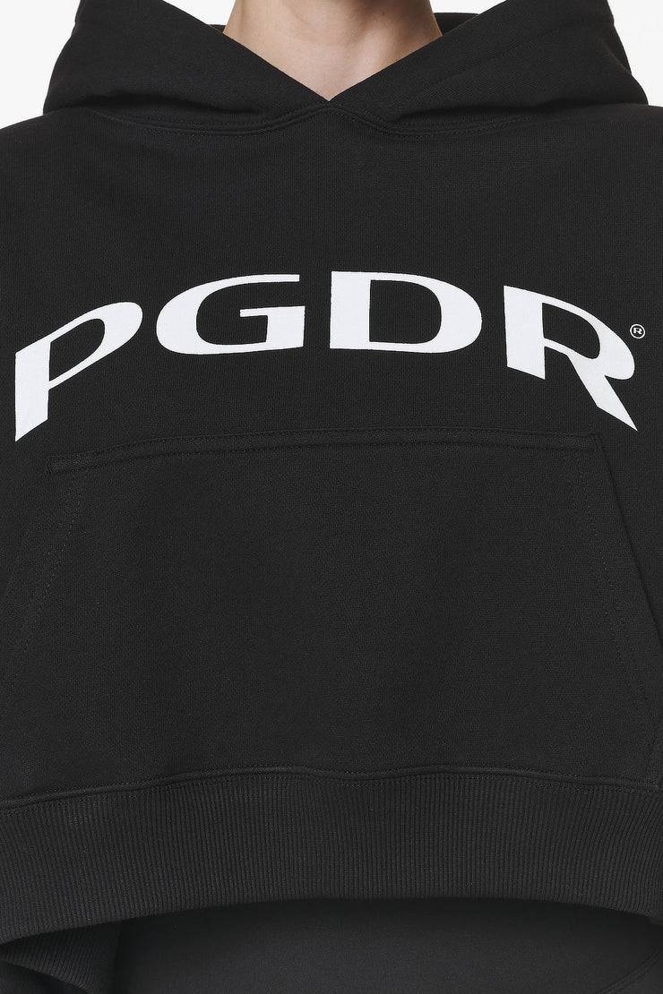Pegador Troms Oversized Cropped Hoodie Black Super Sparpreis