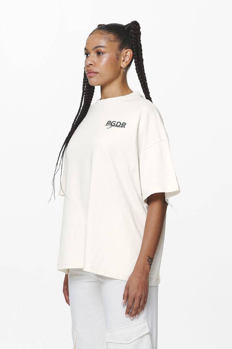Pegador Sona Heavy Oversized Tee Washed Salty Cream Letzte 3 Tage