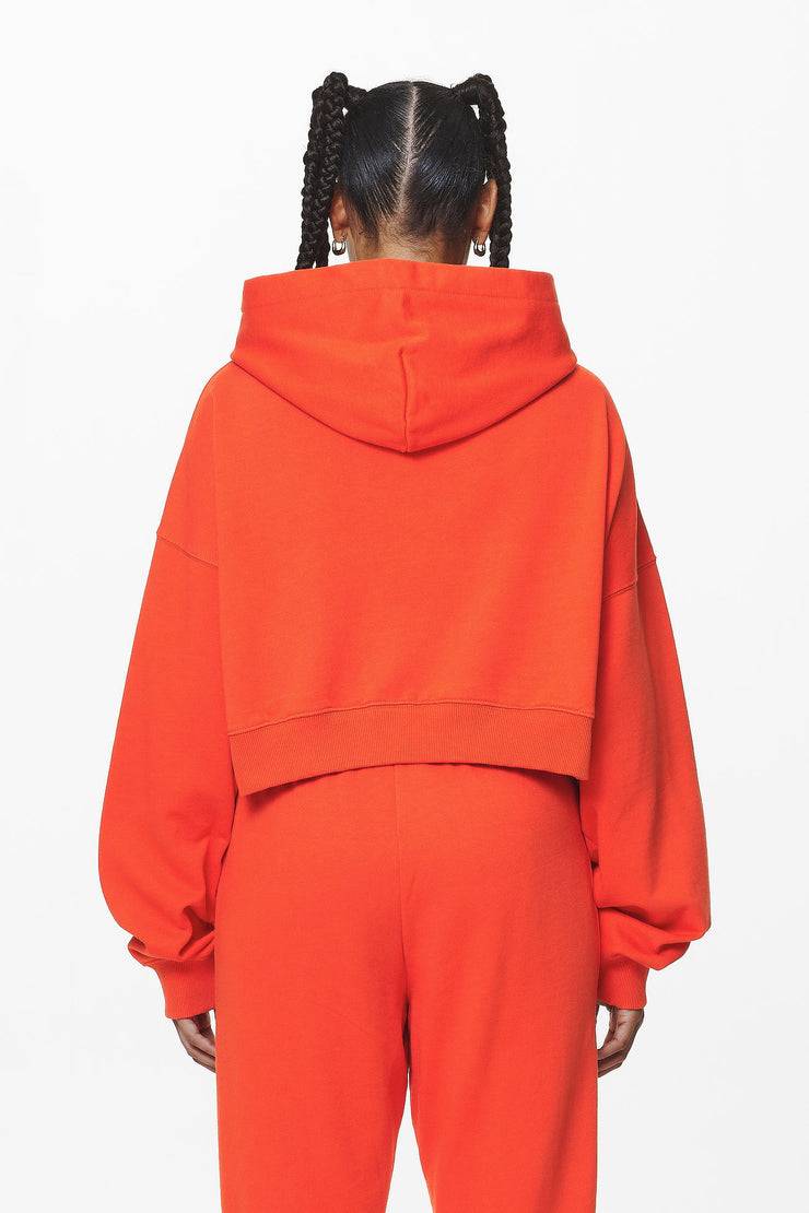 Pegador Salita Oversized Cropped Hoodie Washed Signal Red Gum Letzte 2 Tage