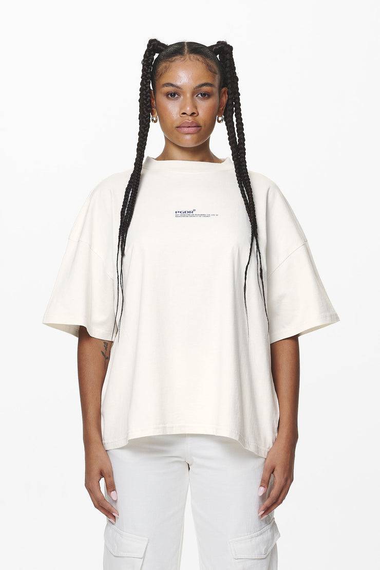 Pegador Navisk Heavy Oversized Tee Washed Salty Cream Sonderangebot der Fabrik