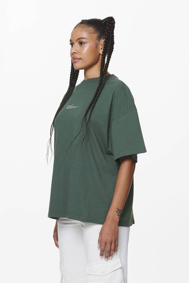 Pegador Navisk Heavy Oversized Tee Washed Sage Green Vierteljährliche Förderung