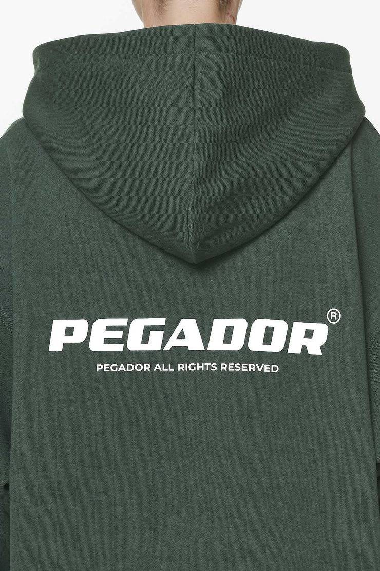 Pegador Malm Logo Oversized Hoodie Dress Washed Sage Green Kostenloser Versand international
