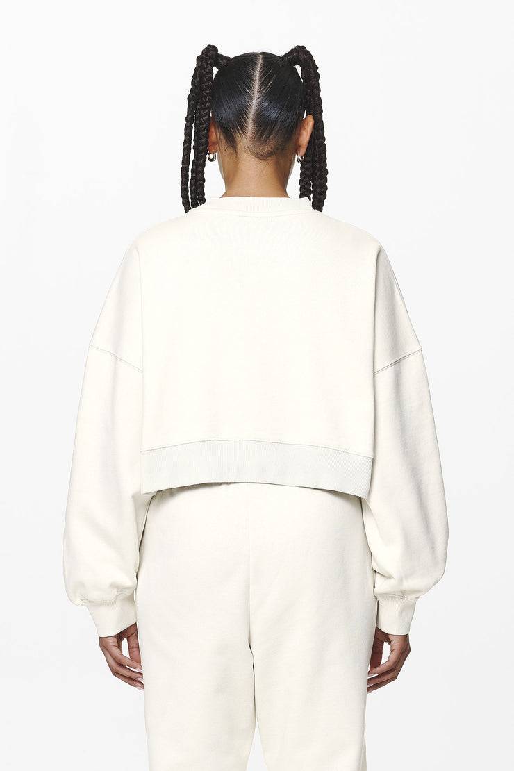 Pegador Londa Cropped Oversized Sweater Washed Salty Cream Gum Fabrikladen