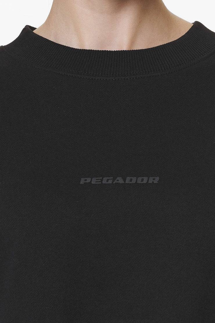 Pegador Londa Cropped Oversized Sweater Black Gum Begrenzt auf 3 Tage