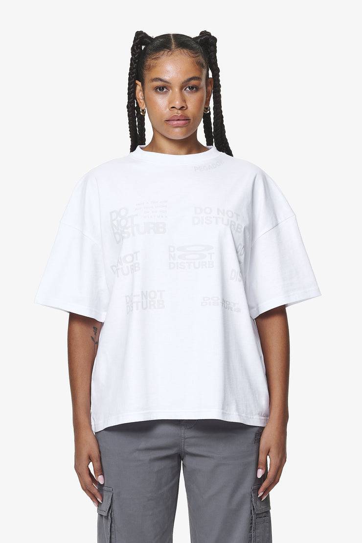 Pegador Groven Heavy Oversized Tee White Im Verkauf