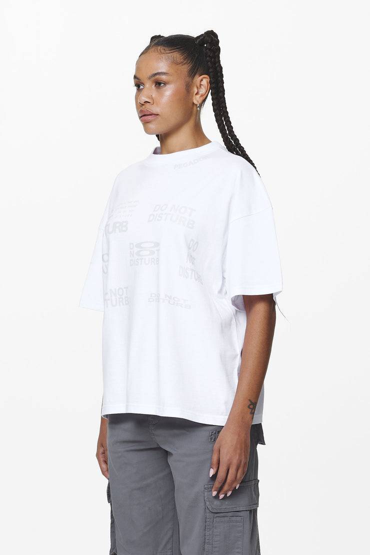 Pegador Groven Heavy Oversized Tee White Im Verkauf