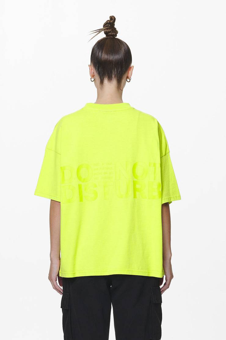 Pegador Groven Heavy Oversized Tee Washed Lime Yellow zollfrei