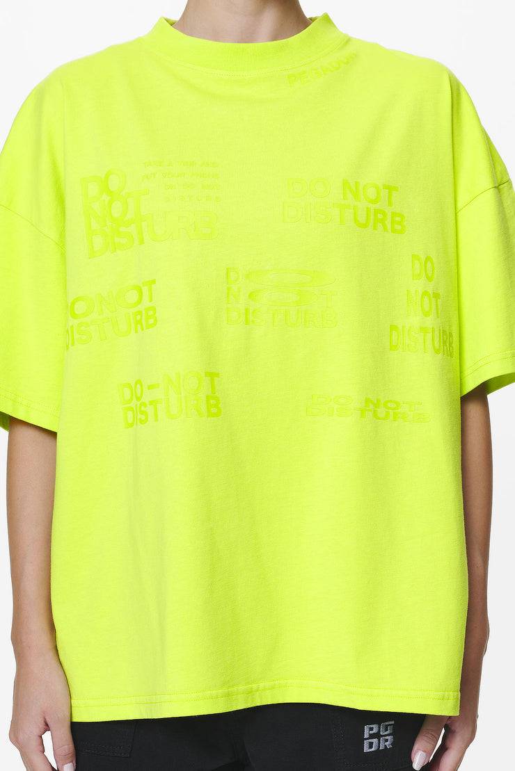 Pegador Groven Heavy Oversized Tee Washed Lime Yellow zollfrei