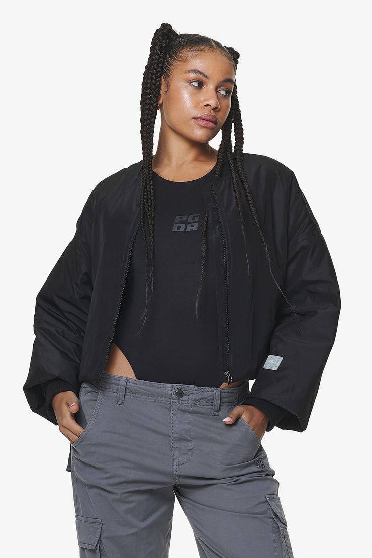 Pegador Floro Volume Puffer Bomber Jacket Black 50% Rabatt für begrenzte Zeit