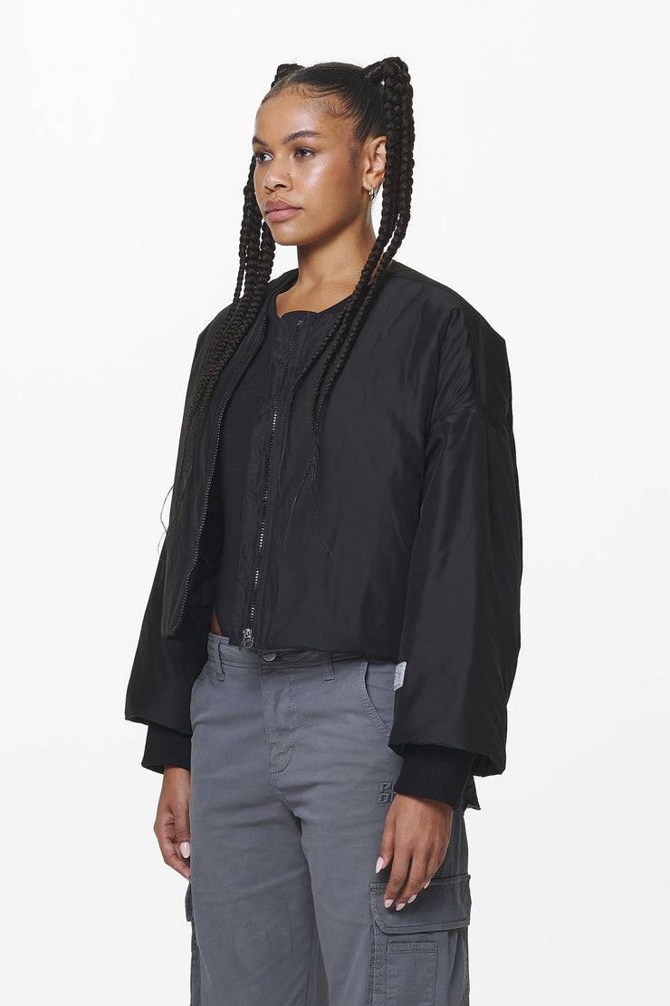 Pegador Floro Volume Puffer Bomber Jacket Black 50% Rabatt für begrenzte Zeit