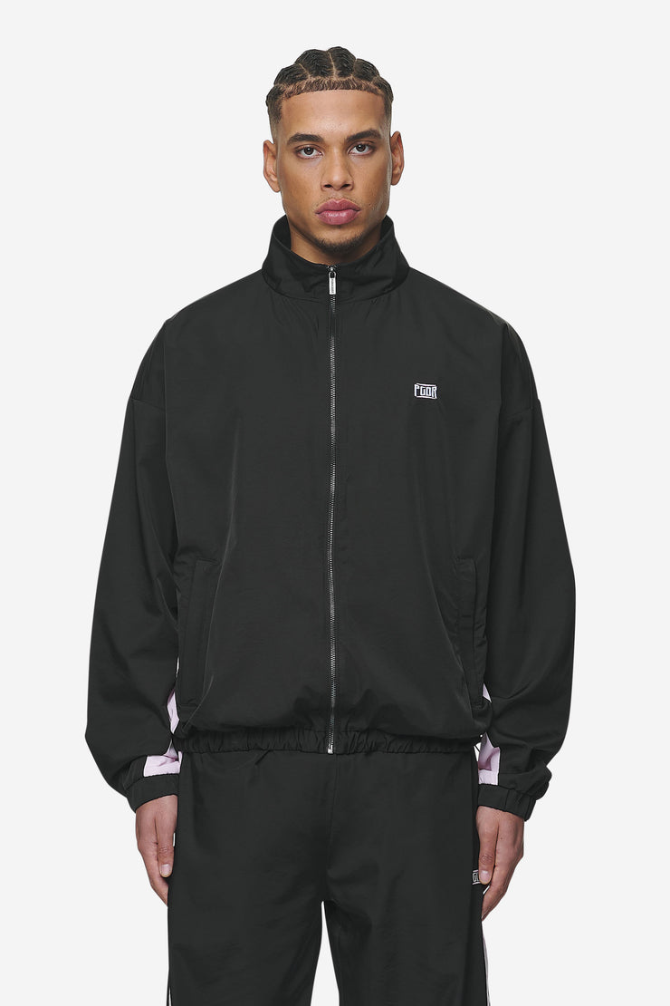 Pegador Stow Boxy Track Jacket Black Bubblegum Outlet