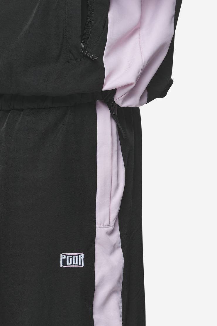 Pegador Stow Wide Track Pants Black Bubblegum Auslauf